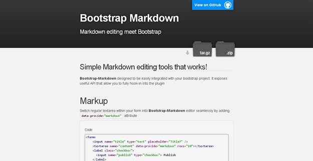 Bootstrap-Markdown1