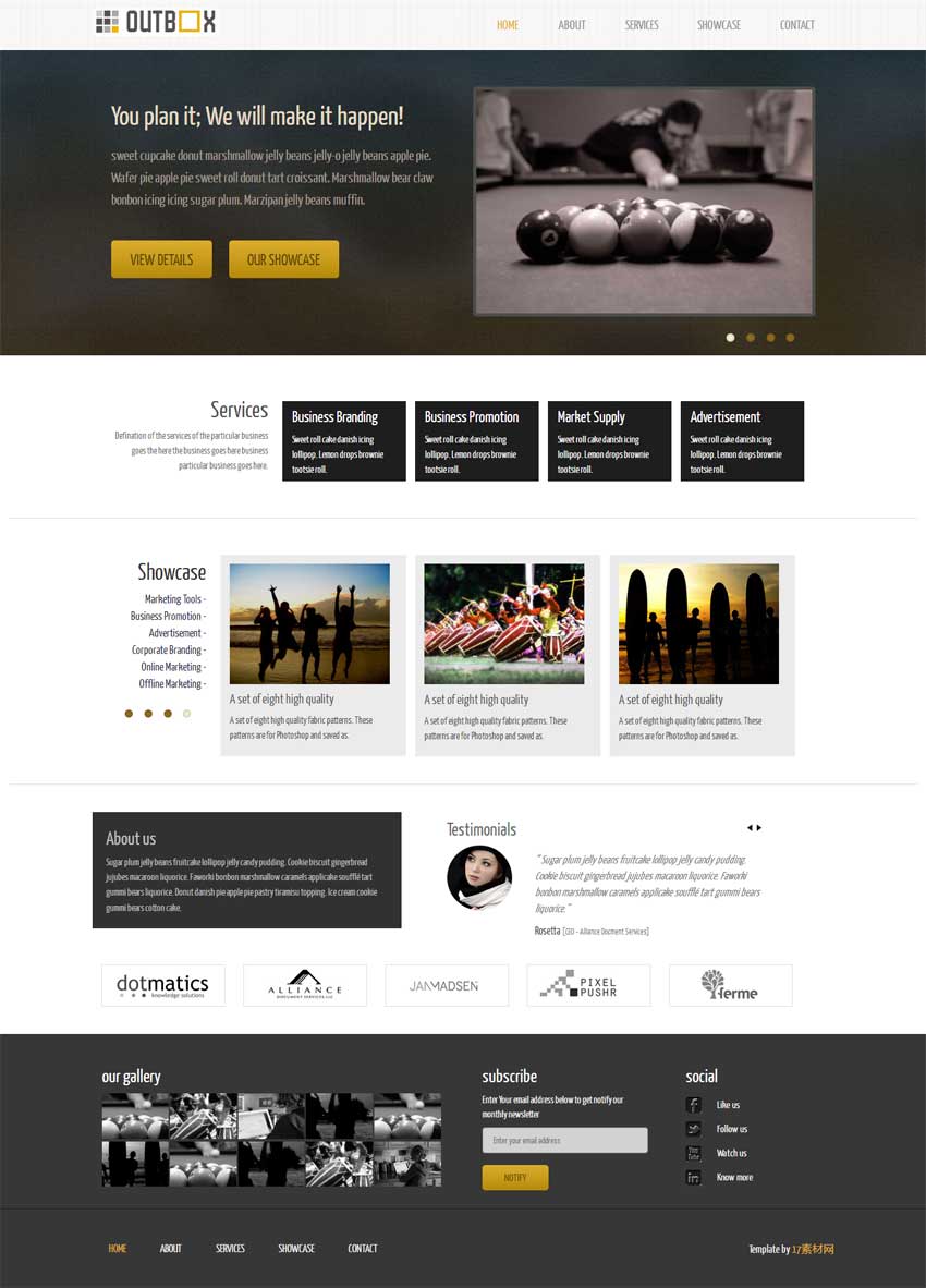 简洁的bootstrap响应式企业静态网站