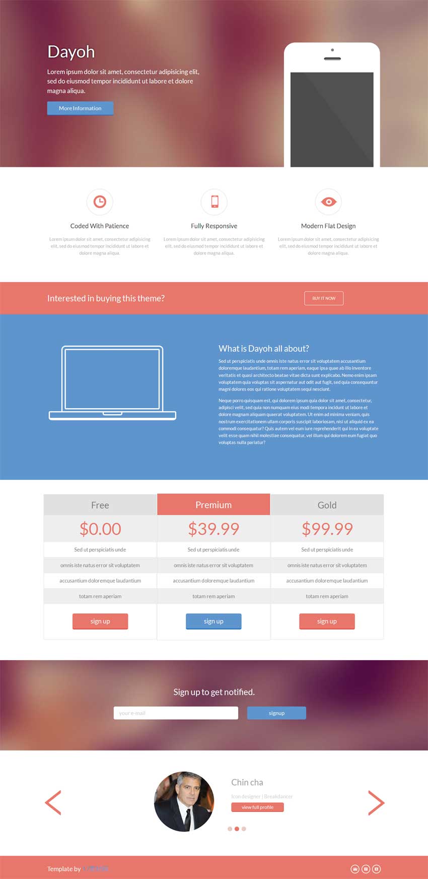 简单的手机app专题介绍模板