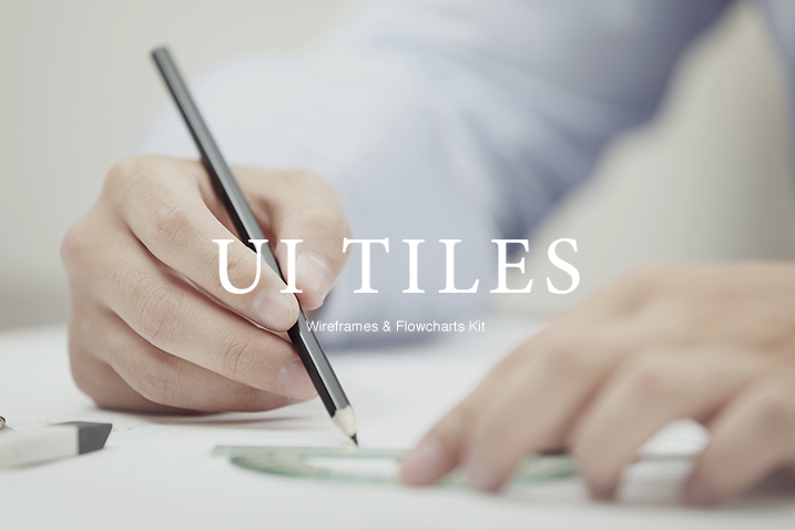 UI Tiles:线框图和流程图(AI、PSD、Sketch)