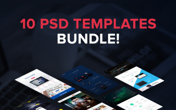 10个国外精品网页设计PSD包