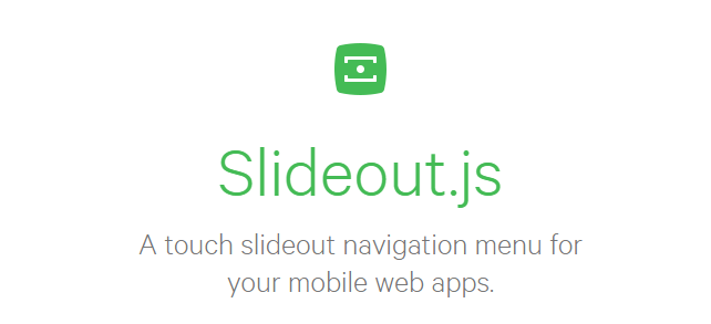 触摸滑出式 Web App导航菜单 – Slideout.js