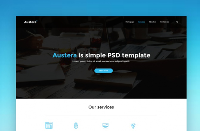 Austera PSD Template