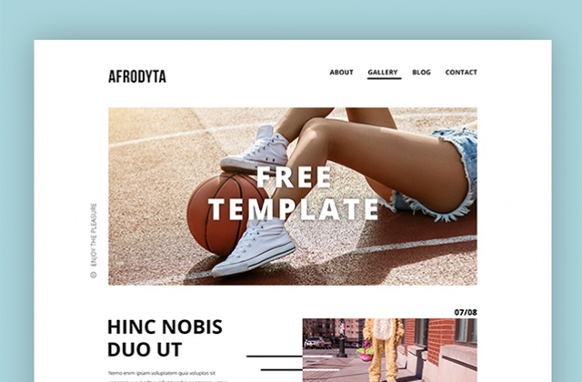 Afrodyta PSD Template