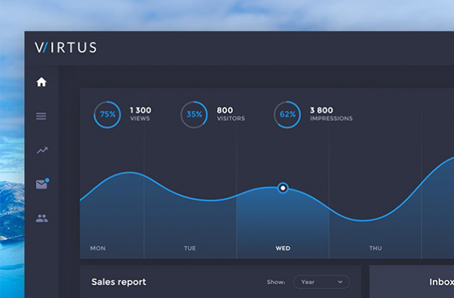 Virtus Dashboard PSD Template
