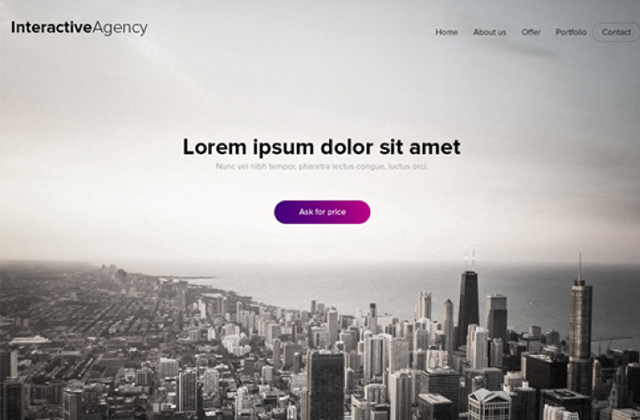 Interactive Agency – PSD template
