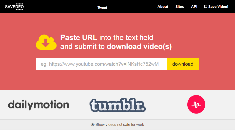 SaveDeo – 下载多个网站的视频