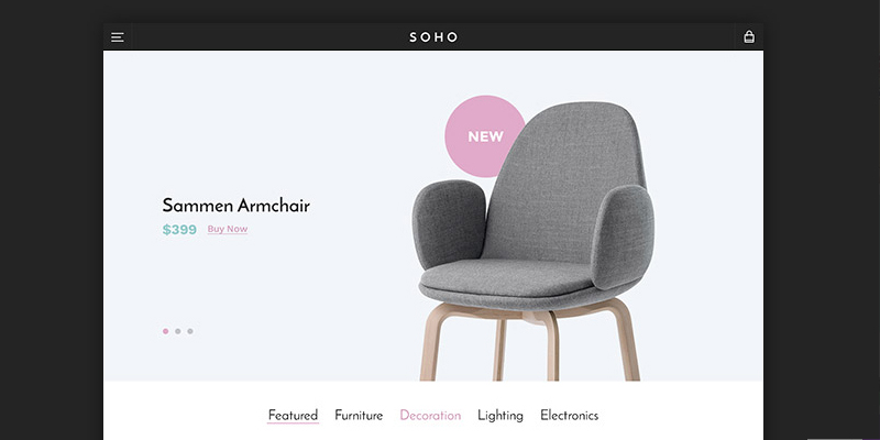 Soho：简洁明亮的HTML网页模板