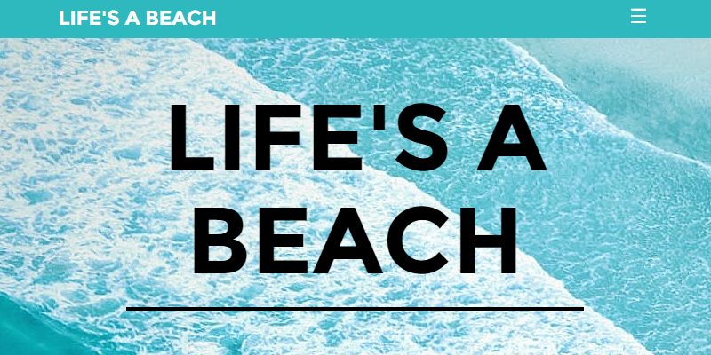 Life’s a Beach：可定制的旅游自助主题HTML模板