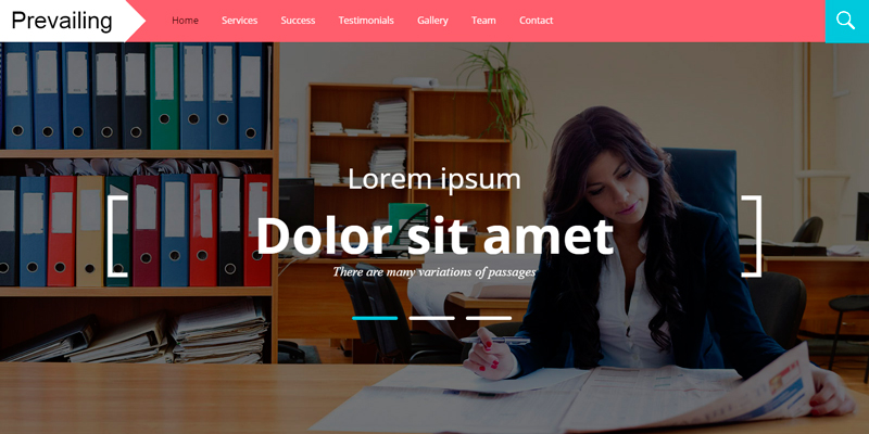 Prevailing: 公司企业Bootstrap模板