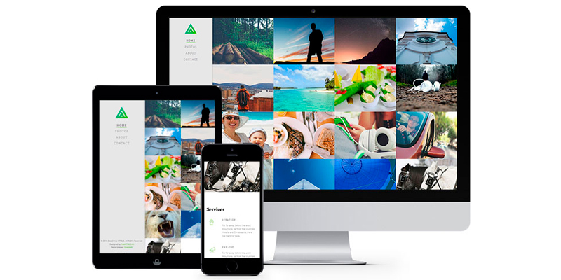 Blend: HTML5的摄影网站模板