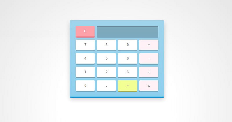 使用Javascript和CSS3创建计算器