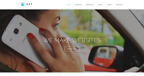 Ket：专业免费公司网页设计模板