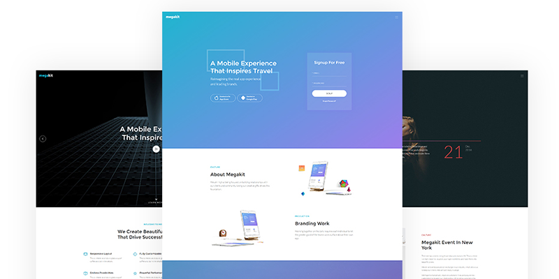 Megakit – Free Ultimate Site Template