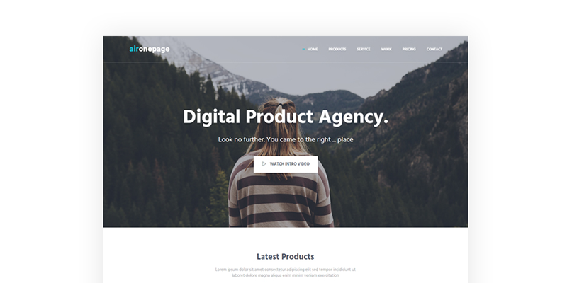 Aironepage – Responsive Parallax