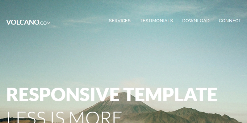 Volcano: HTML5 Responsive Zurb Foundation Template