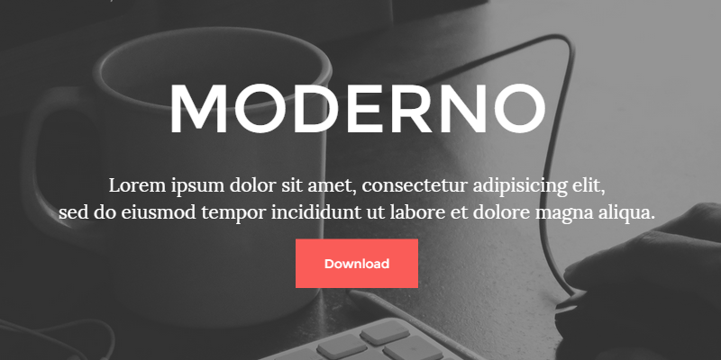 Moderno: Free HTML5 Responsive Template