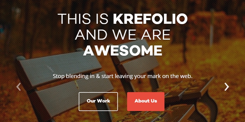 KreFolio: Startup Agency Landing Page Template