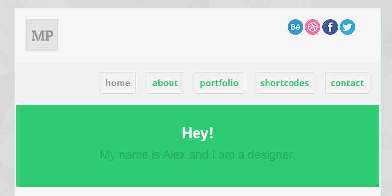 MP: Minimal HTML5 Portfolio Template