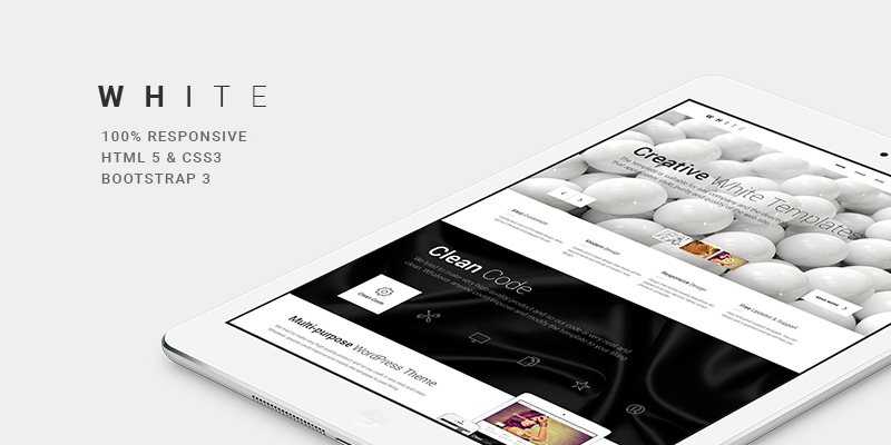White: One-Page HTML & CSS Theme