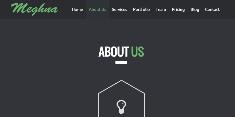 Meghna: One Page Business HTML Template