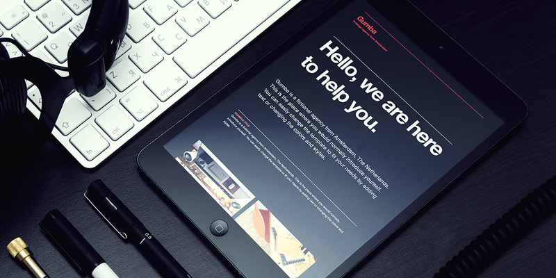Gumba: HTML5 & CSS3 Single Page Web Template