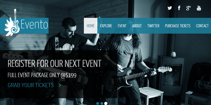 Evento: HTML Music Events Template