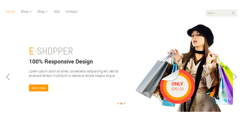 E-Shopper: E-commerce HTML & CSS Template