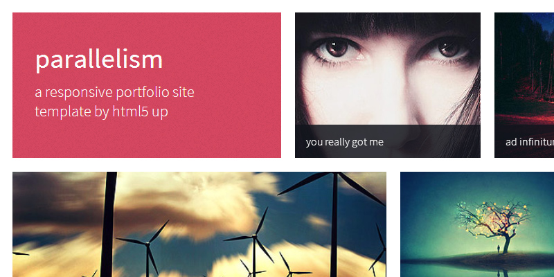 Parallelism: Free Portfolio Site HTML & CSS Template