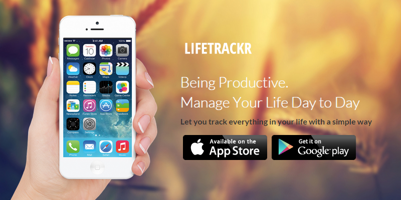 LifeTrackr: Flat HTML Landing Page Web Template