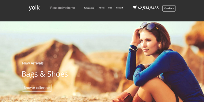 Yolk: Responsive E-commerce HTML & CSS Template