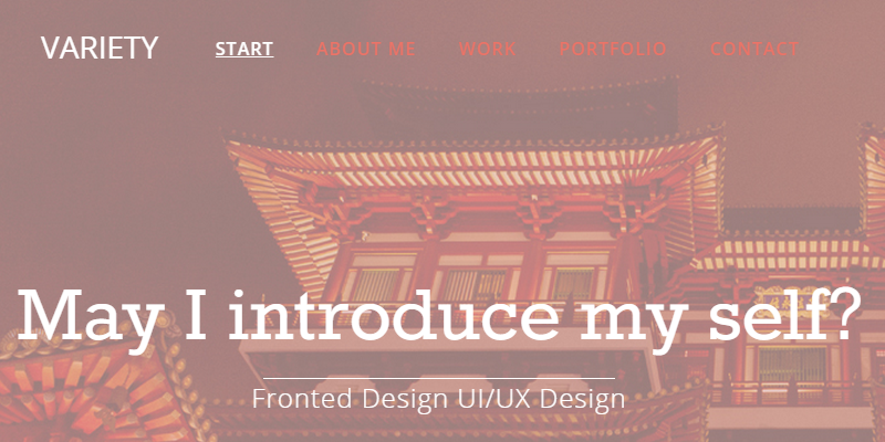 Variety: Responsive Portfolio HTML Web Template