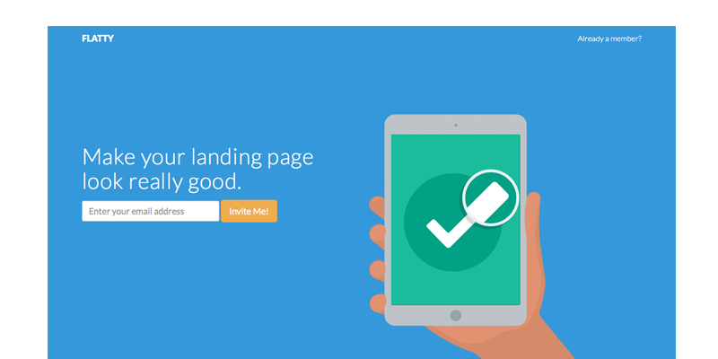 Flatty: HTML App Landing Page
