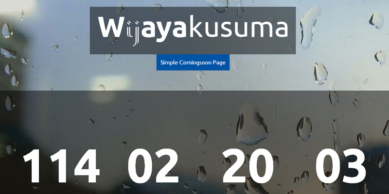 Wijayakusuma: PSD & HTML Landing Page