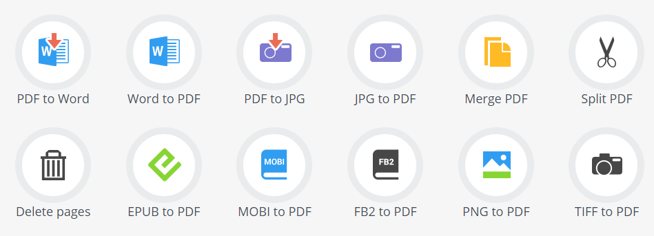 免费PDF文件在线工具 – PDFCandy