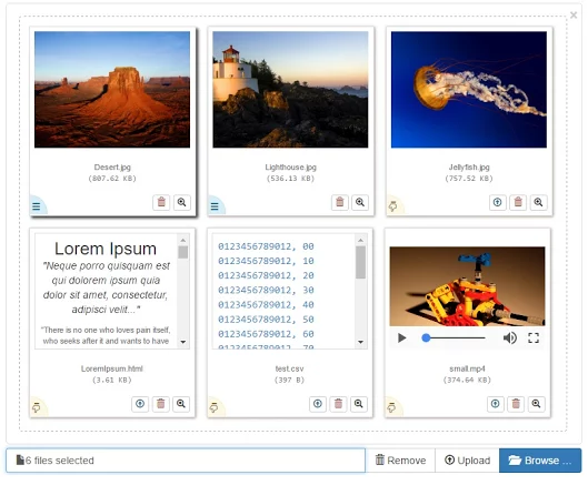 最好用的文件上传组件Bootstrap fileinput.js