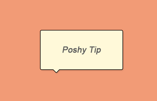 jquery 简单易用的提示消息插件 — Poshy Tip